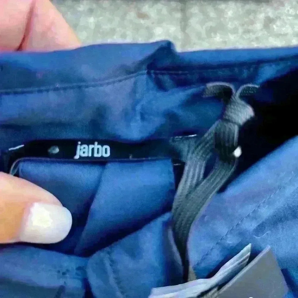 Jarbo - Nwt Navy Puffy Sleeve Cotton Blouse — image 4 of 8